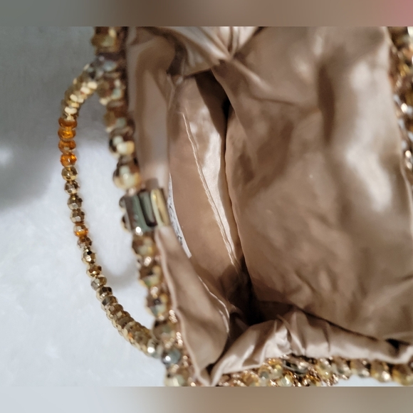 Elegant Gold Beaded Women's Bag - Picture 3 of 5